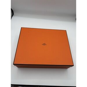 Authentic Hermes Empty Orange Shoe Box ‎ 11.3"x9"x3"